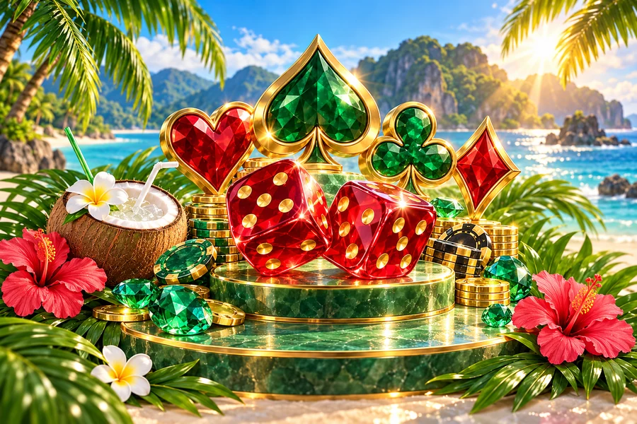 Games tropical illustration