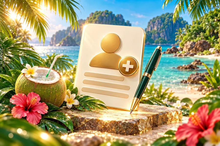 Register tropical illustration